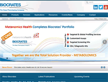 Tablet Screenshot of biocrates.com